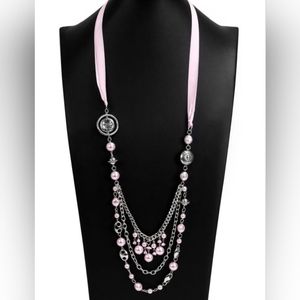 Paparazzi All The Trimmings Pink Necklace